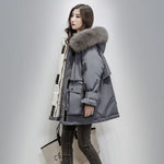 Orluxia Winter Loose Cotton Coat – Women’s Mid-Length Zipper Jacket