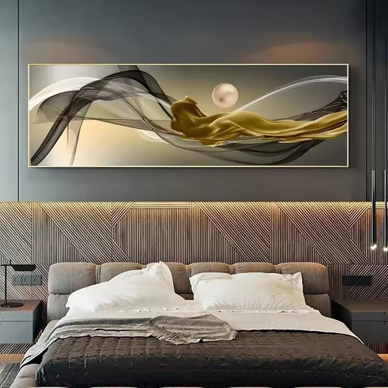 Orluxia HD Single City Night Scene Canvas Painting – Modern Wall Art