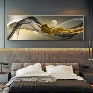 Orluxia HD Single City Night Scene Canvas Painting – Modern Wall Art