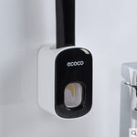 Orluxia Wall Mounted Automatic Toothpaste Dispenser & Toothbrush Holder Set