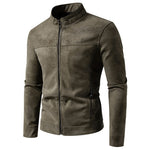 Orluxia Men’s American-Style Retro Tie-Dyed Leather Jacket