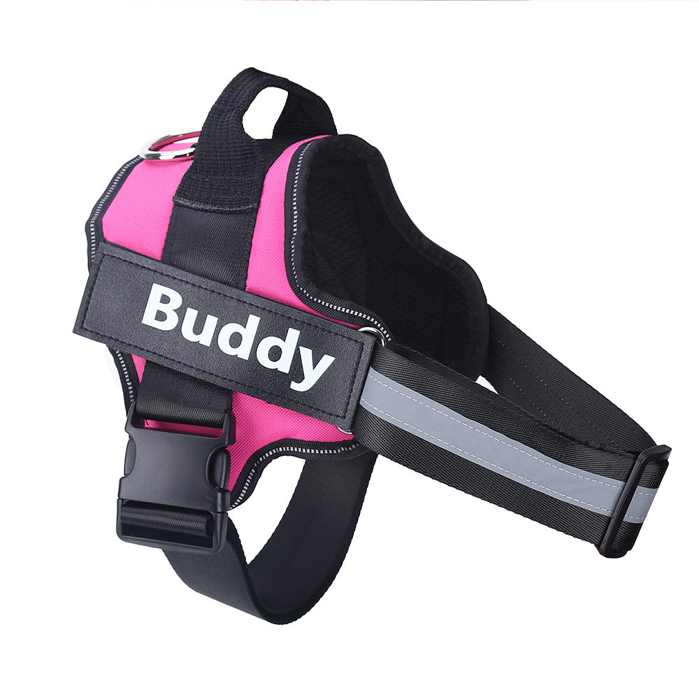 Orluxia Personalized Dog Harness – No Pull Reflective Adjustable Vest with Custom Patch for Small & Large Dogs