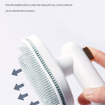 Orluxia Pet Comb for Cats & Dogs – Self-Cleaning Hair Removal Brush, Grooming Tool