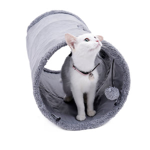 Orluxia Long Cat Tunnel Toys – Collapsible Suede Play Tube for Cats, Kittens & Rabbits