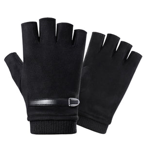 Orluxia Half Finger Suede Sports Gloves – Lightweight Outdoor Riding Gloves for Spring