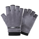 Orluxia Half Finger Suede Sports Gloves – Lightweight Outdoor Riding Gloves for Spring