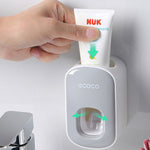Orluxia Wall Mounted Automatic Toothpaste Dispenser & Toothbrush Holder Set