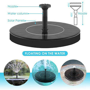 Orluxia Solar Fountain Outdoor Floating Water Pump for Bird Bath, Garden & Pond Decoration