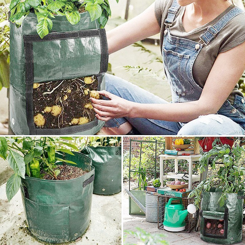Orluxia Potato Grow Bags Fabric Vegetable Planter with Handles & Harvest Window