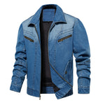 Orluxia Men’s Denim Jacket – Multi-Pocket Casual Outerwear for Spring & Autumn