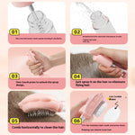 Orluxia 2-in-1 Self-Cleaning Dog & Cat Grooming Brush with Spray