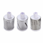 Orluxia Vegetable Cutter Round Mandoline Slicer – 3 in 1 Grater, Julienne & Shredder
