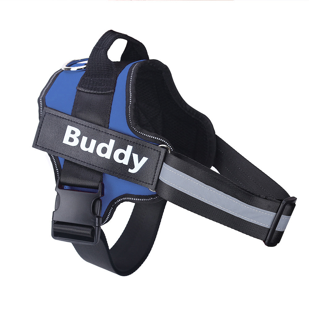 Orluxia Personalized Dog Harness – No Pull Reflective Adjustable Vest with Custom Patch for Small & Large Dogs