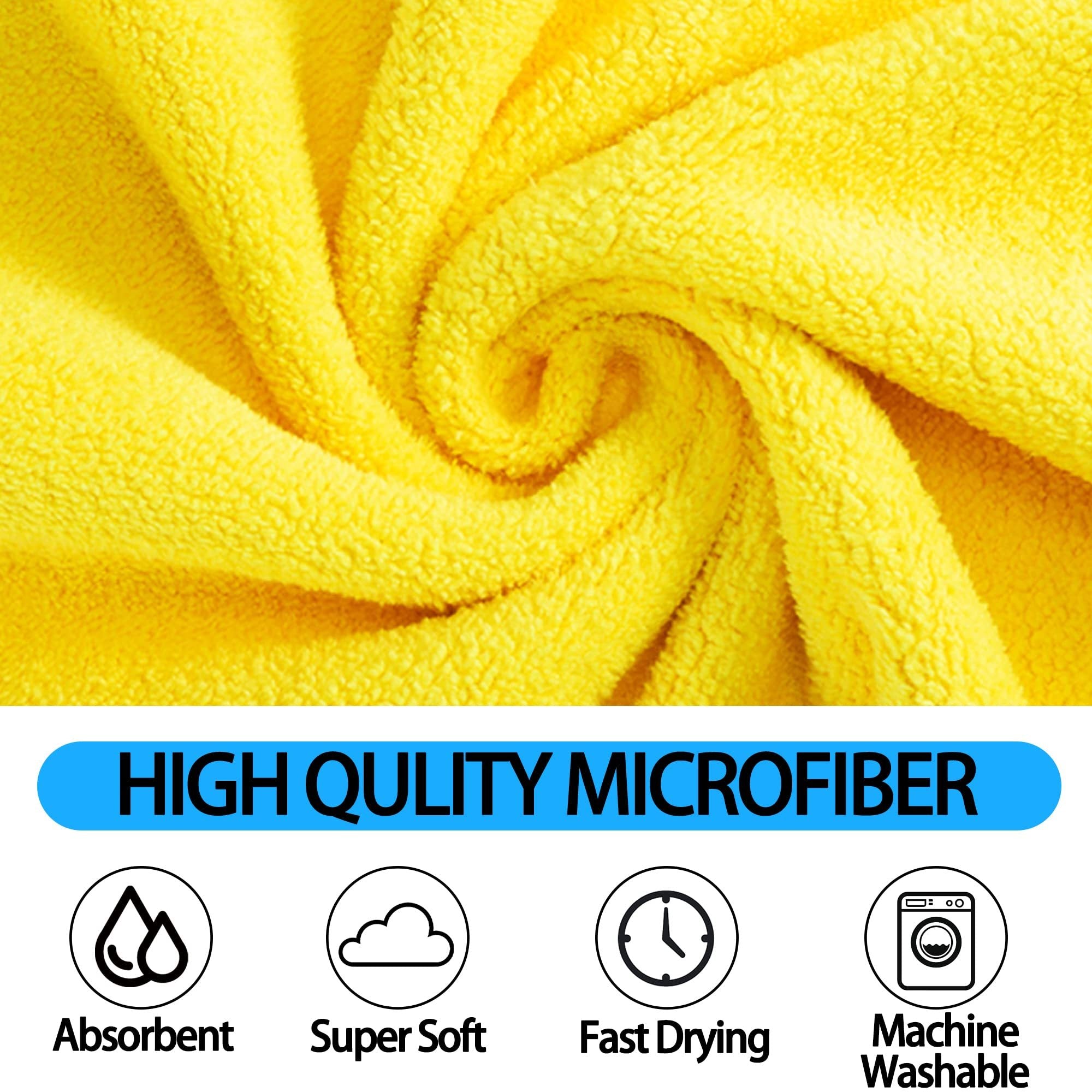 Orluxia Super Absorbent Dog Towels – Quick-Dry Microfiber Bath Towel for Dogs & Cats