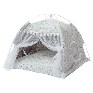 Orluxia Semi-Enclosed Pet Bed – Breathable All-Season Cat & Dog Sleeping Nest