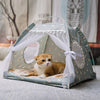 Orluxia Semi-Enclosed Pet Bed – Breathable All-Season Cat & Dog Sleeping Nest