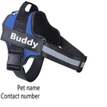 Orluxia Personalized Dog Harness – No Pull Reflective Adjustable Vest with Custom Patch for Small & Large Dogs