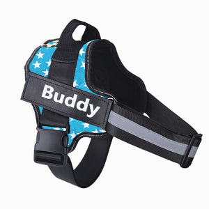 Orluxia Personalized Dog Harness – No Pull Reflective Adjustable Vest with Custom Patch for Small & Large Dogs