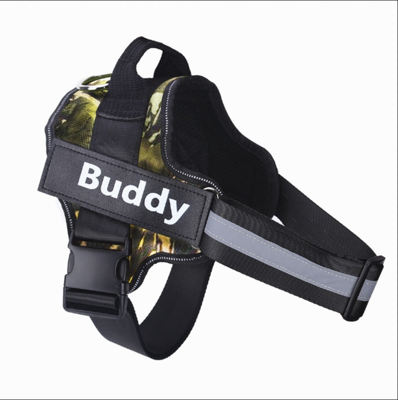 Orluxia Personalized Dog Harness – No Pull Reflective Adjustable Vest with Custom Patch for Small & Large Dogs