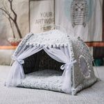 Orluxia Semi-Enclosed Pet Bed – Breathable All-Season Cat & Dog Sleeping Nest