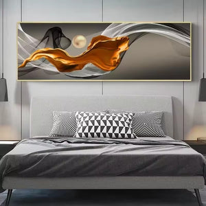 Orluxia HD Single City Night Scene Canvas Painting – Modern Wall Art
