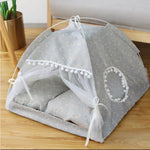 Orluxia Semi-Enclosed Pet Bed – Breathable All-Season Cat & Dog Sleeping Nest