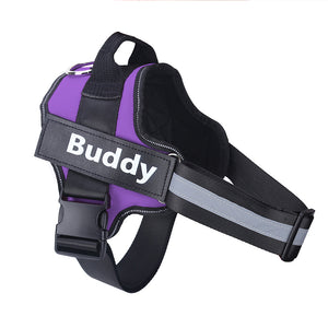 Orluxia Personalized Dog Harness – No Pull Reflective Adjustable Vest with Custom Patch for Small & Large Dogs