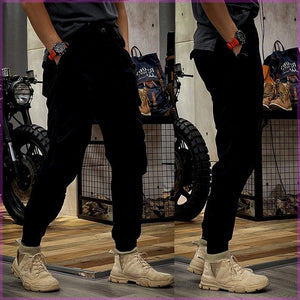 Orluxia Japanese-Style Retro Overalls – Unisex Cotton Twill Cropped Work Pants for Spring