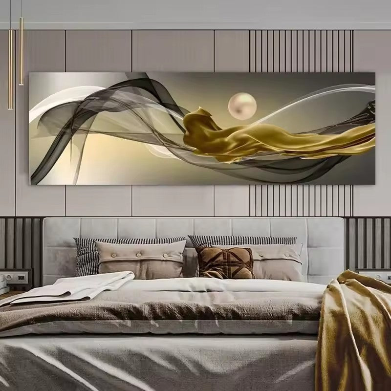 Orluxia HD Single City Night Scene Canvas Painting – Modern Wall Art