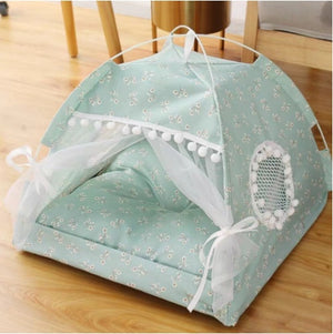 Orluxia Semi-Enclosed Pet Bed – Breathable All-Season Cat & Dog Sleeping Nest