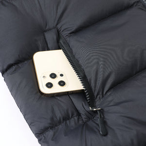 Orluxia Men’s Hooded Cotton Quilted Jacket – Warm Medium-Length Nylon Winter Coat
