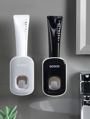 Orluxia Wall Mounted Automatic Toothpaste Dispenser & Toothbrush Holder Set