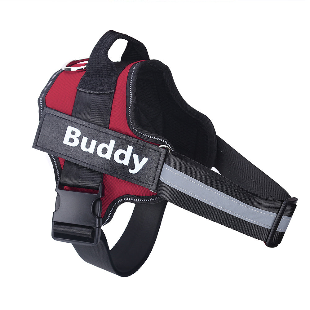 Orluxia Personalized Dog Harness – No Pull Reflective Adjustable Vest with Custom Patch for Small & Large Dogs