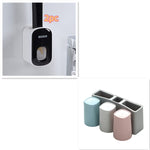 Orluxia Wall Mounted Automatic Toothpaste Dispenser & Toothbrush Holder Set