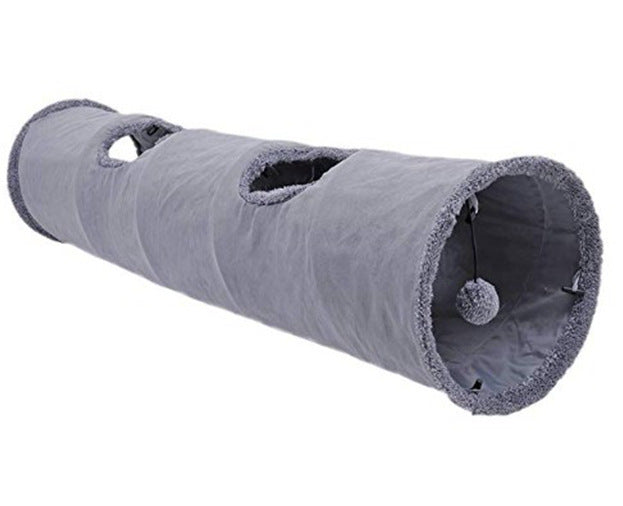 Orluxia Long Cat Tunnel Toys – Collapsible Suede Play Tube for Cats, Kittens & Rabbits