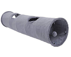Orluxia Long Cat Tunnel Toys – Collapsible Suede Play Tube for Cats, Kittens & Rabbits
