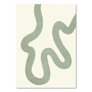 Orluxia Green Plant Decorative Painting – Modern Canvas Wall Art