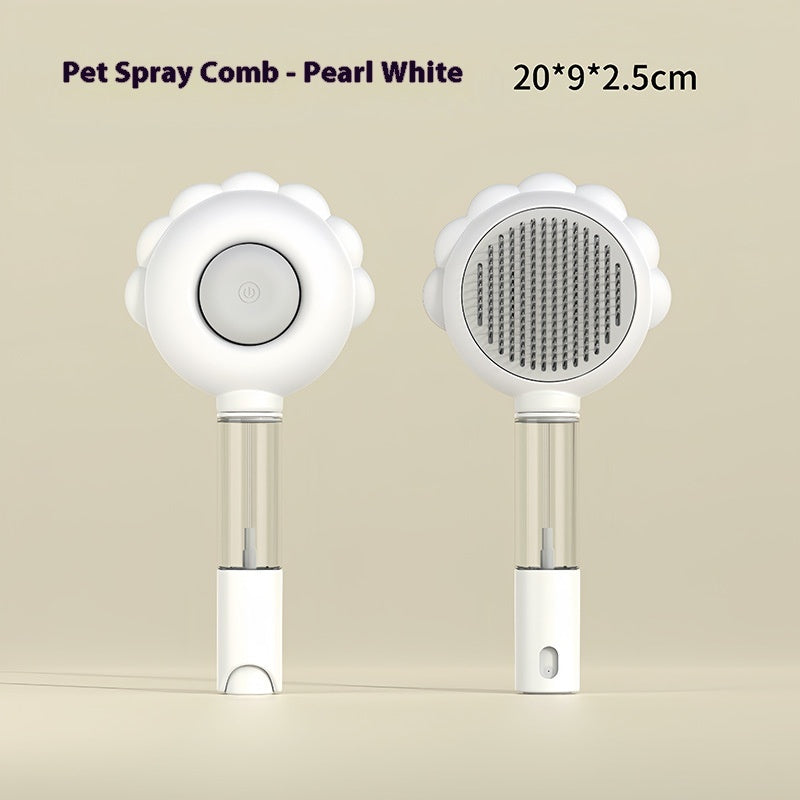 Orluxia 2-in-1 Self-Cleaning Dog & Cat Grooming Brush with Spray