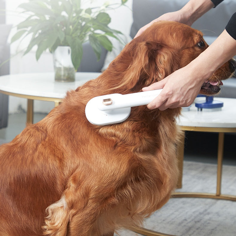 Orluxia Pet Comb for Cats & Dogs – Self-Cleaning Hair Removal Brush, Grooming Tool
