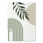 Orluxia Green Plant Decorative Painting – Modern Canvas Wall Art