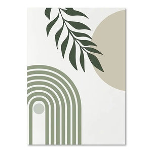 Orluxia Green Plant Decorative Painting – Modern Canvas Wall Art