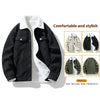 Orluxia Retro Fleece-Lined Cotton-Padded Coat – Warm Lapel Cardigan Jacket for Teenagers