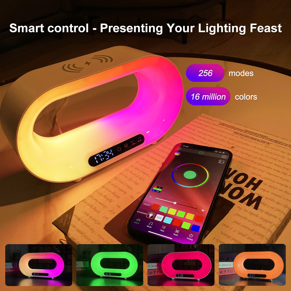 Orluxia Multi-Function 3-in-1 Smart LED Night Light with APP Control, RGB Desk Lamp