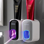 Orluxia Wall Mounted Automatic Toothpaste Dispenser & Toothbrush Holder Set