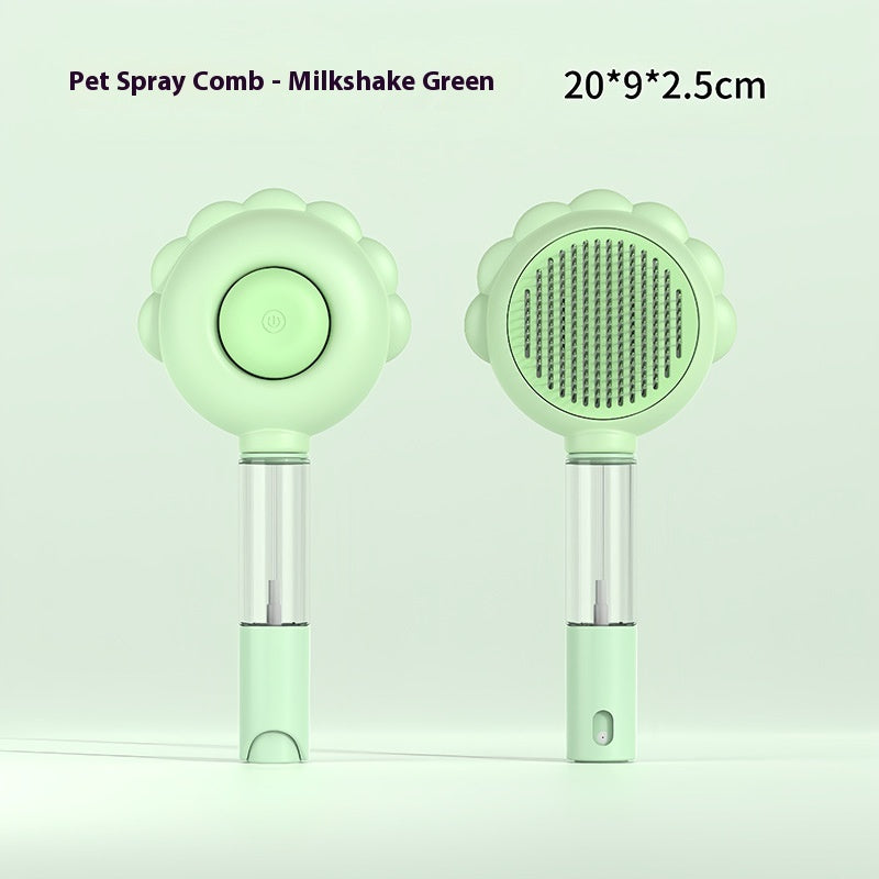 Orluxia 2-in-1 Self-Cleaning Dog & Cat Grooming Brush with Spray