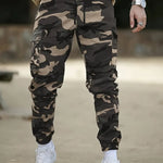 Orluxia European Size American Retro Multi-Pocket Camouflage Cargo Pants