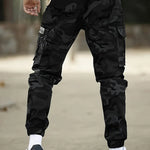 Orluxia European Size American Retro Multi-Pocket Camouflage Cargo Pants