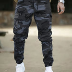 Orluxia European Size American Retro Multi-Pocket Camouflage Cargo Pants