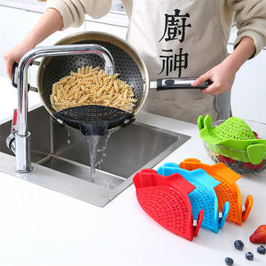 Orluxia Kitchen Silicone Pot Side Drain Stopper – Leak-Proof & Spill-Resistant