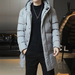 Orluxia Men’s Winter Hooded Cotton Jacket – Plus Size Thick Warm Cardigan Coat